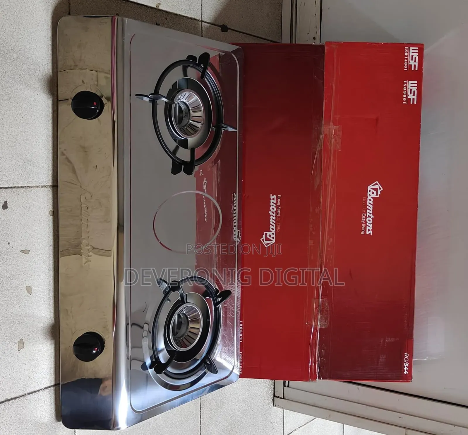 Ramtons Rg/544 Double Burner Gas Cooker