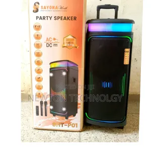 Sayona Party Speaker SHT-P01 Ac/Dc 20000 Watts 2microphone