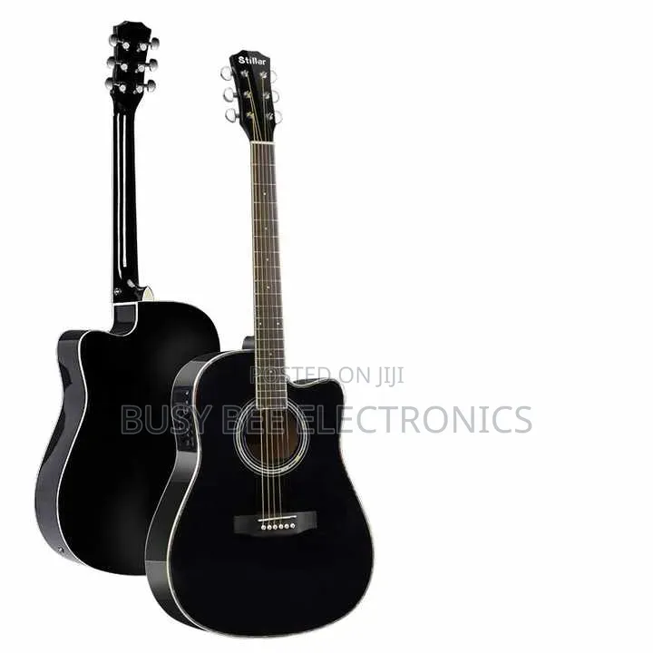 41‐Inch Acoustic Electric Guitar — Full‐Size Cutaway With Pickup,