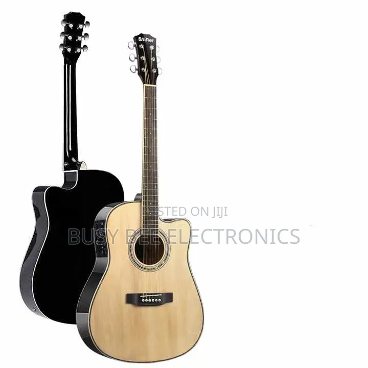 41‐Inch Acoustic Electric Guitar — Full‐Size Cutaway With Pickup,