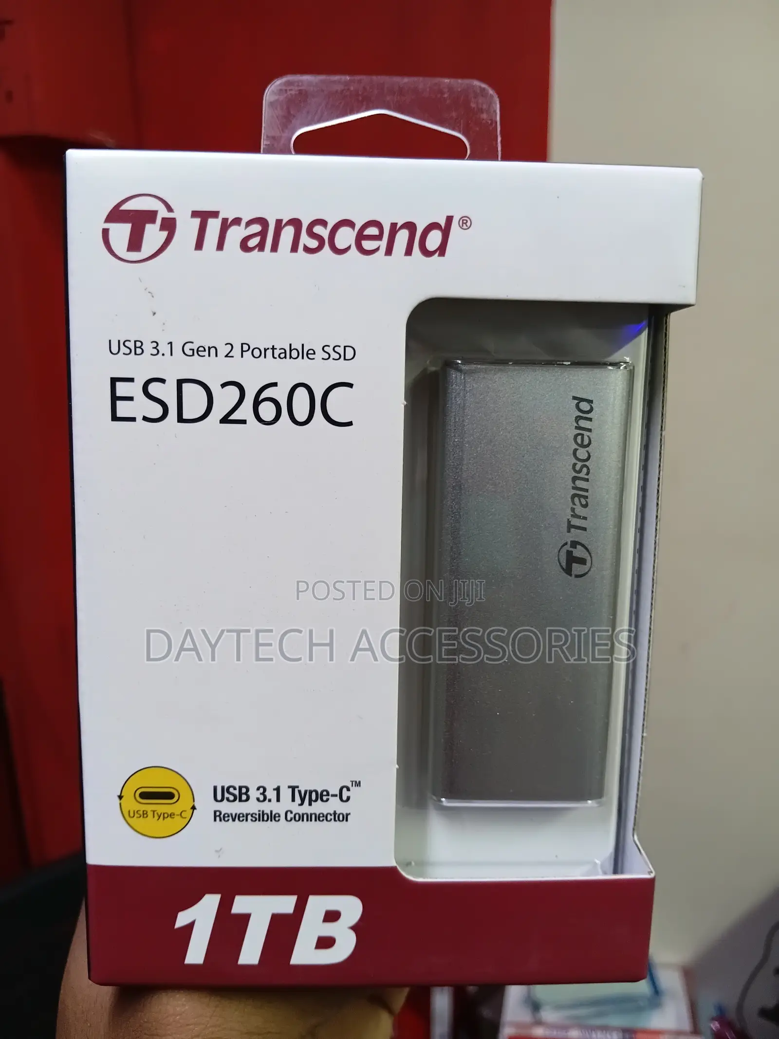 1tb Transcend Esd260c Usb 3.1 2 Type-C Portable SSD