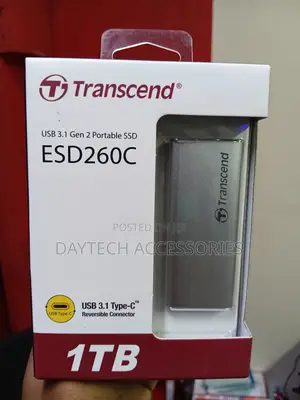 1tb Transcend Esd260c Usb 3.1 2 Type-C Portable SSD