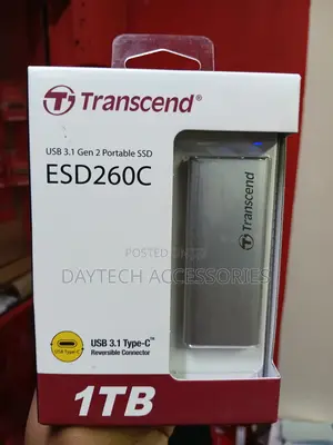 1tb Transcend Esd260c Usb 3.1 2 Type-C Portable SSD