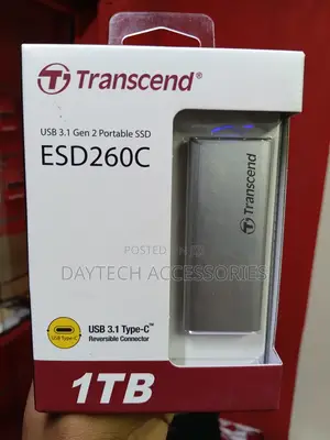 1tb Transcend Esd260c Usb 3.1 2 Type-C Portable SSD