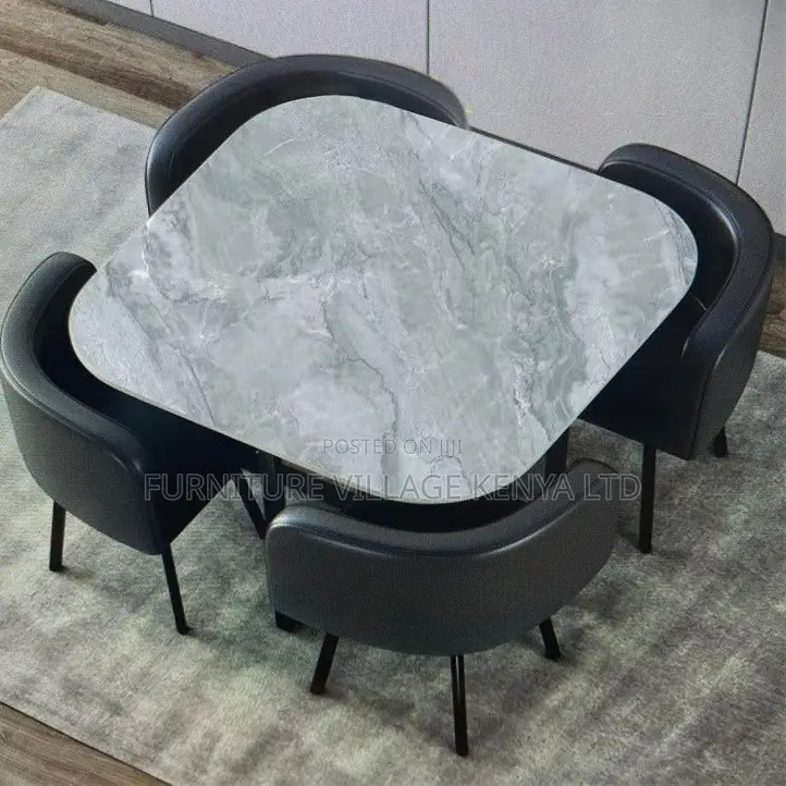Modern 4-Seater Office Dining Set
