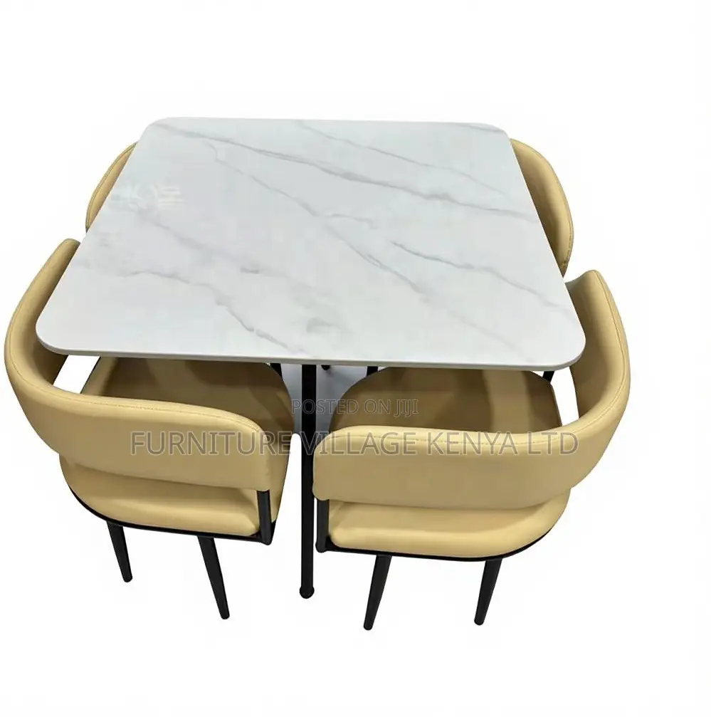Modern 4-Seater Office Dining Set