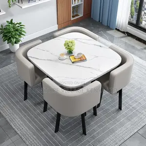 Modern 4-Seater Office Dining Set