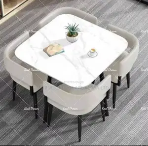 Modern 4-Seater Office Dining Set