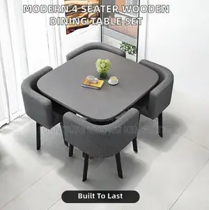 Modern 4-Seater Office Dining Set