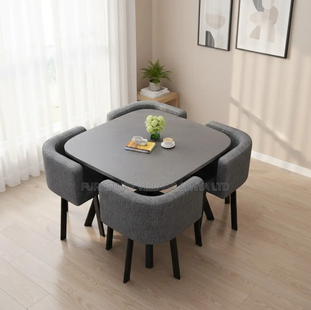 Modern 4-Seater Office Dining Set