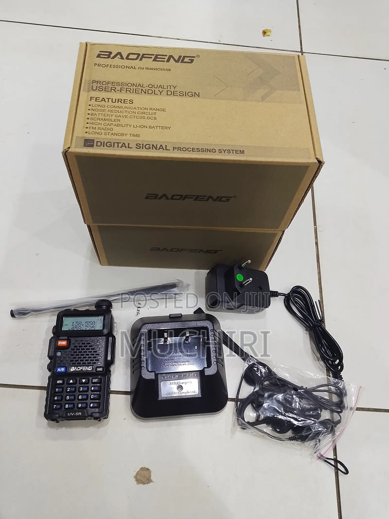 Baofeng Uv-5r 1800mah Dual Band Radio