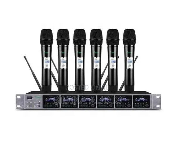 BNK Es600 6-in-1 Uhf Digital Wireless Microphone System
