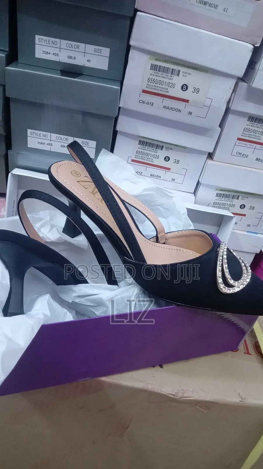Highheeled Open Shoes