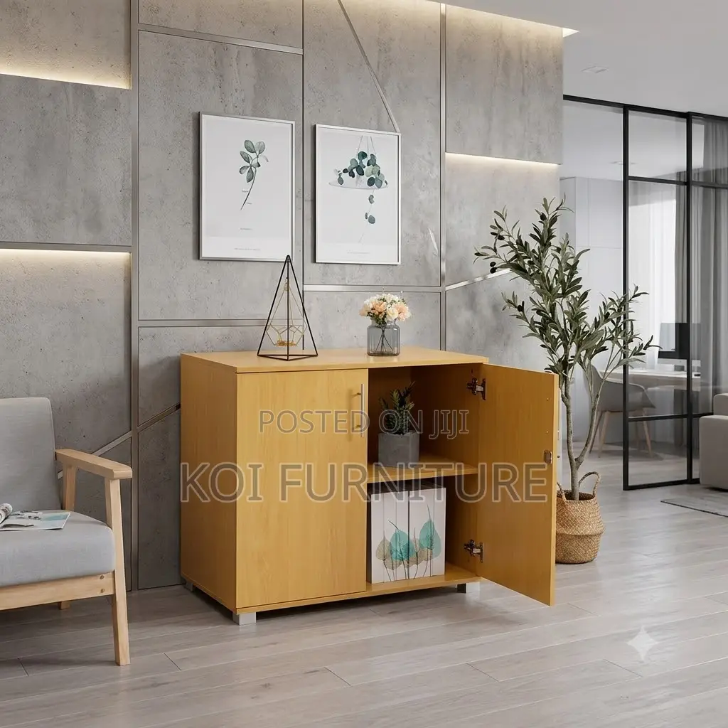 Office Cabinet; Two Doors Wooden Executive Storage Credenza