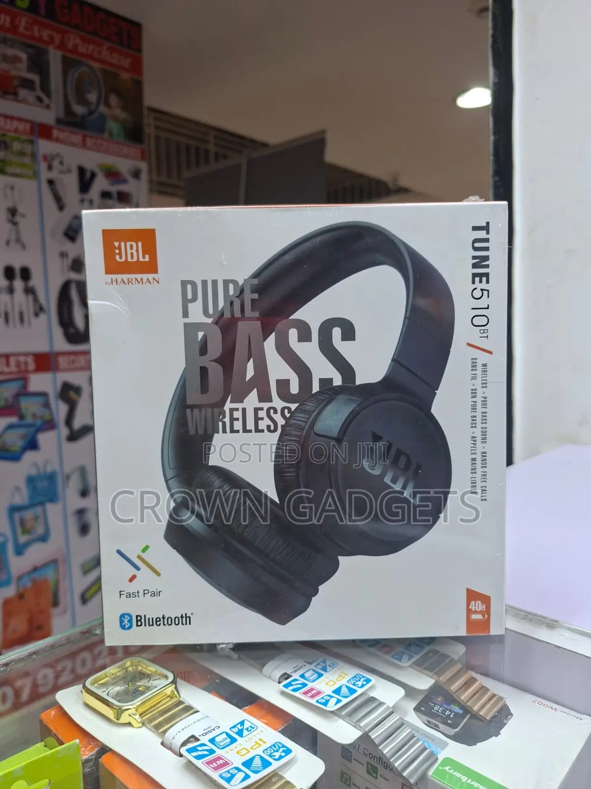 JBL Tune 510bt on-Ear Wireless Headphones Bluetooth 5.0