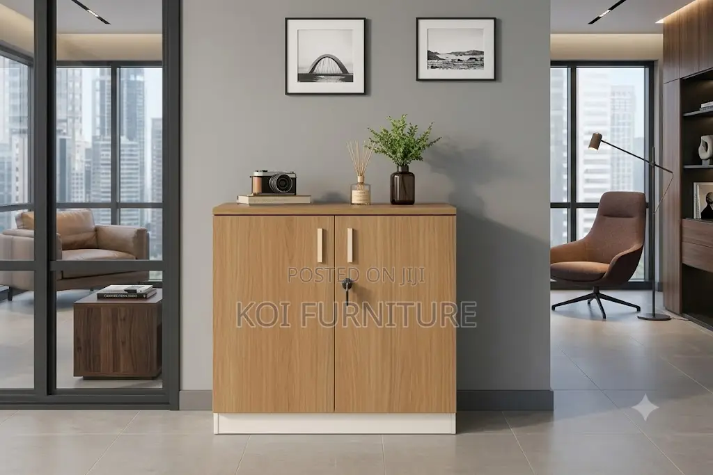 Office Cabinet; Two Doors Wooden Executive Storage Credenza