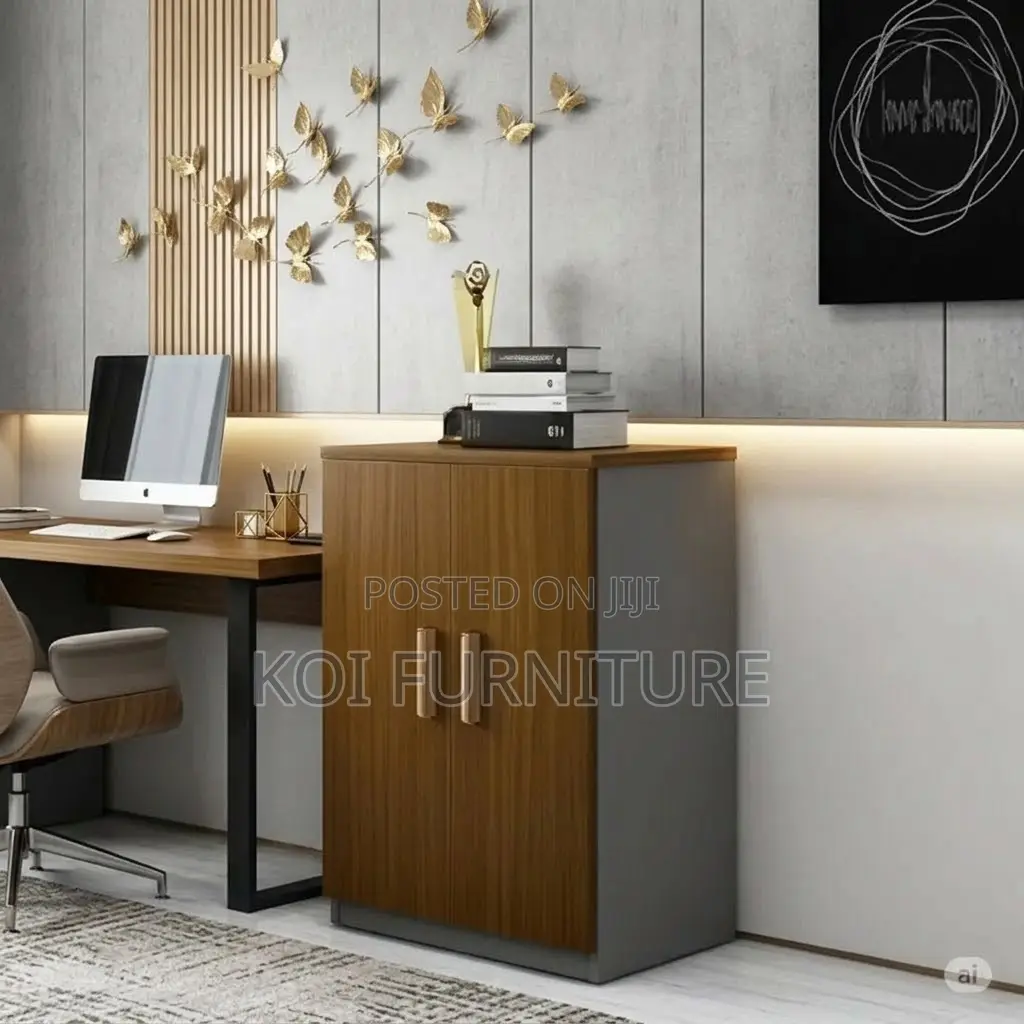 Office Cabinet; Two Doors Wooden Executive Storage Credenza