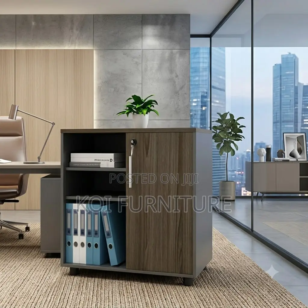 Office Cabinet; Two Doors Wooden Executive Storage Credenza