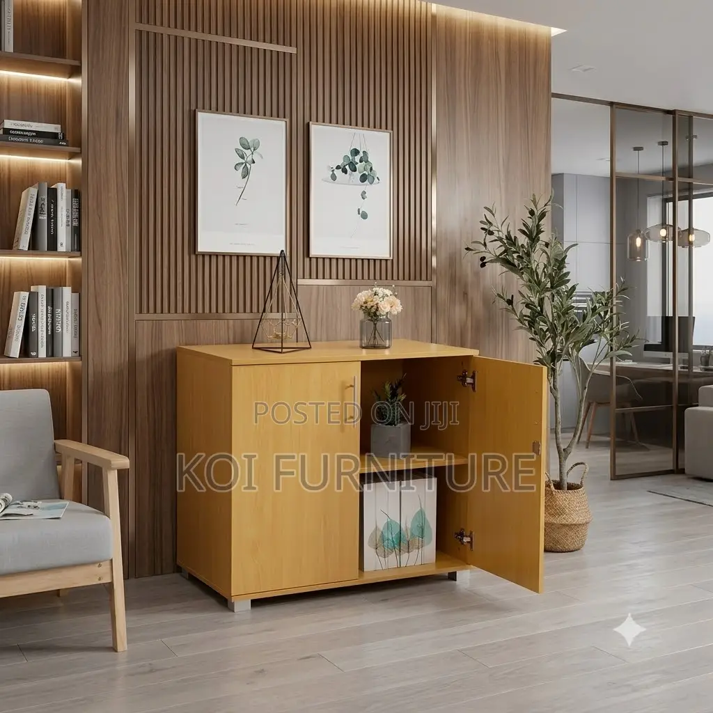 Office Cabinet; Two Doors Wooden Executive Storage Credenza