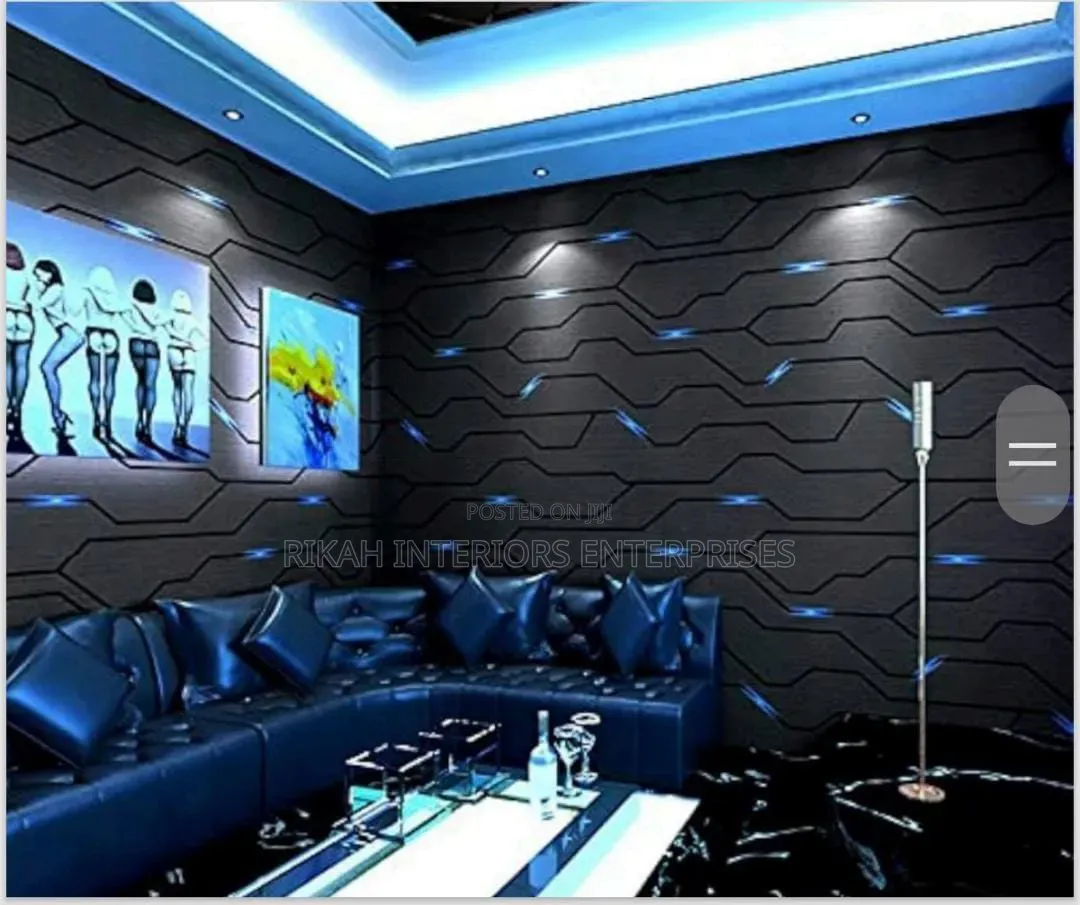 Sky Blue and Blue Non Adhesive Wallpapers for Walls