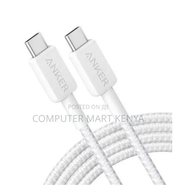 Anker 322 Usb-a to Usb-C Cable (3ft Braided) White