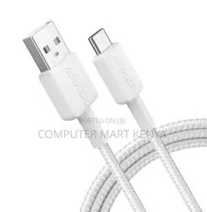 Anker 322 Usb-a to Usb-C Cable (3ft Braided) White