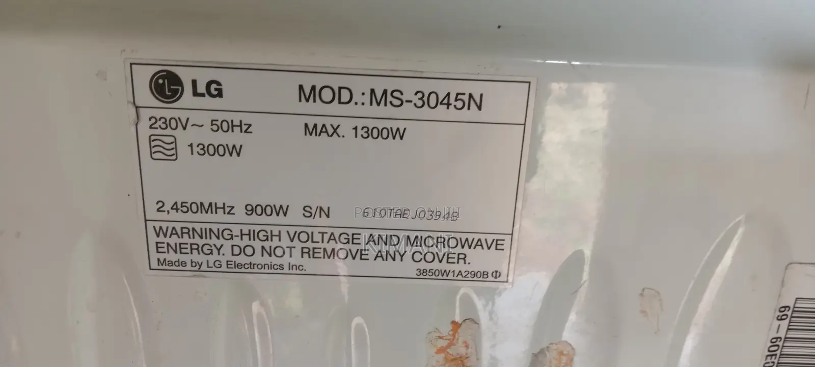 30l Lg Commercial Microwave