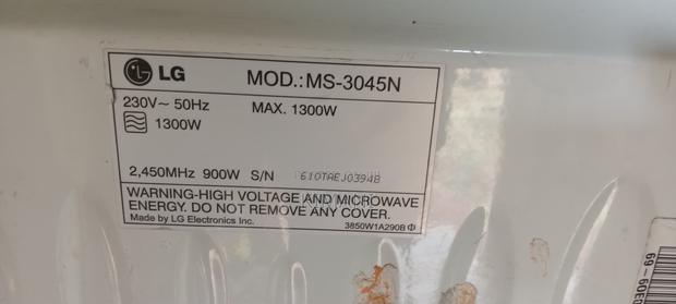 30l Lg Commercial Microwave - thumbnail 3