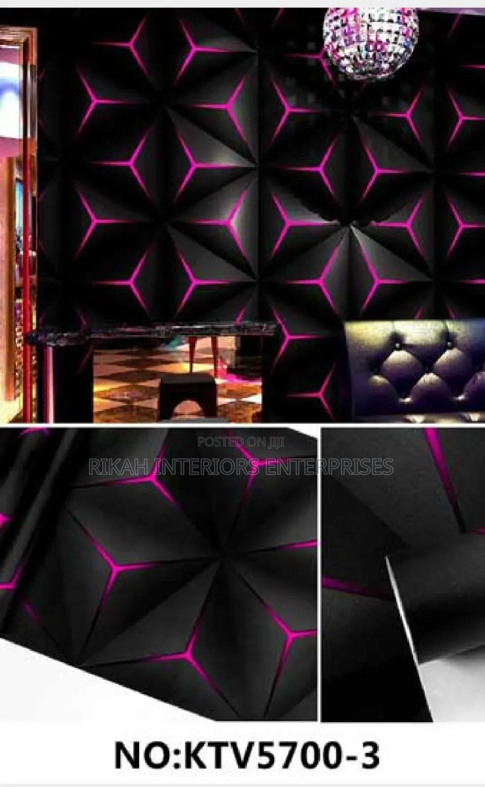 Pink and Black Unique Details Wallpapers