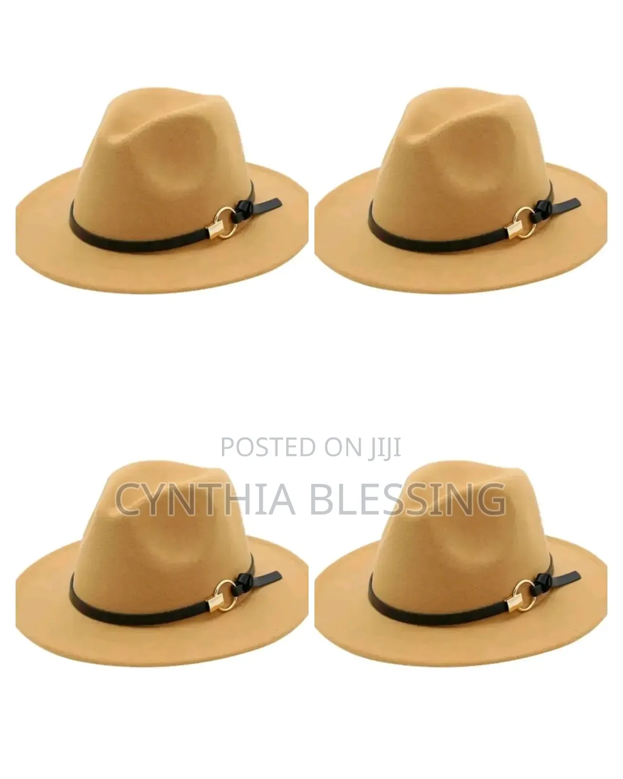 Fashion Fedora Hat _Beige