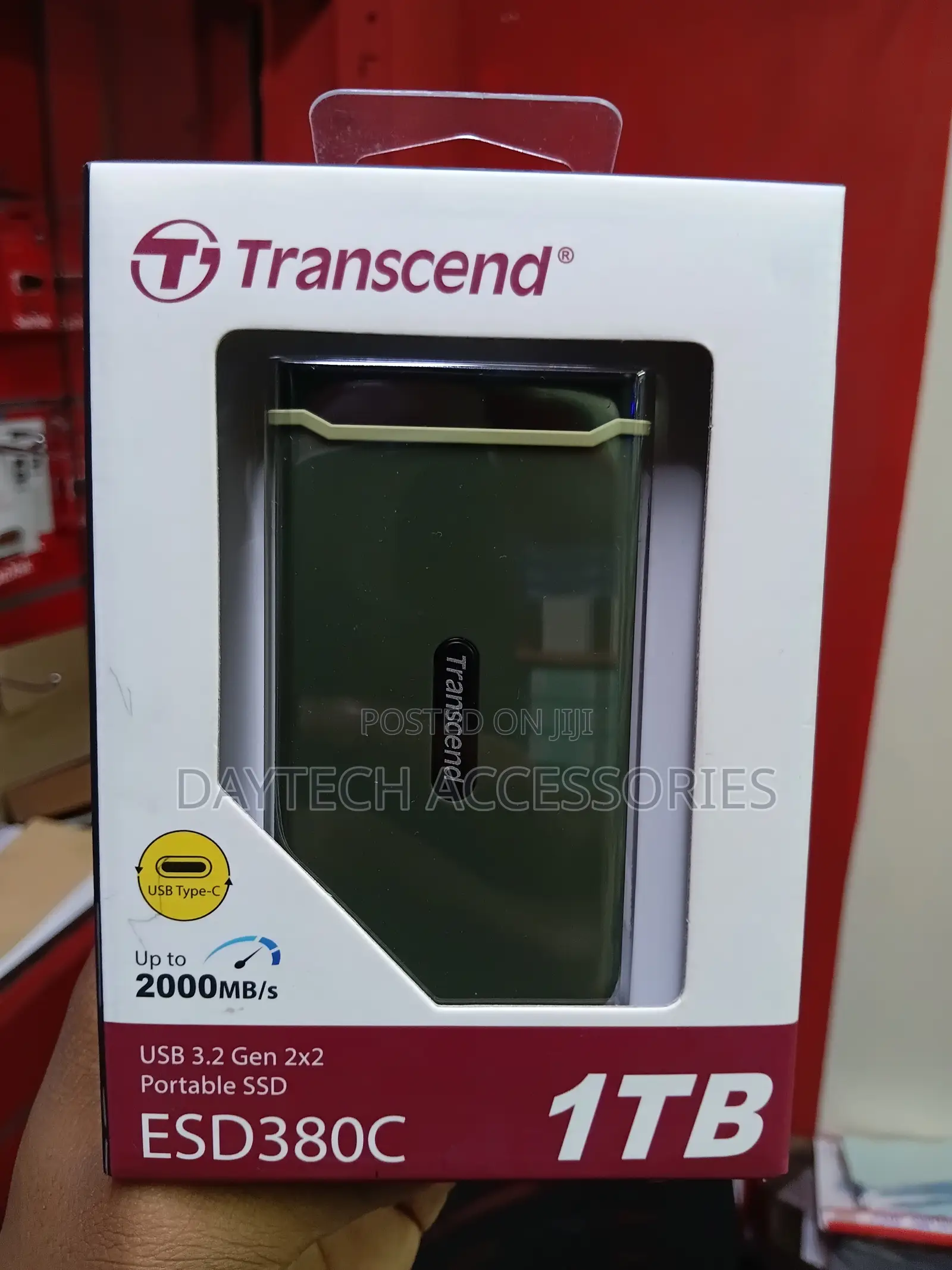 Transcend Esd380c 1tb Usb 3.2 Portable SSD - Black