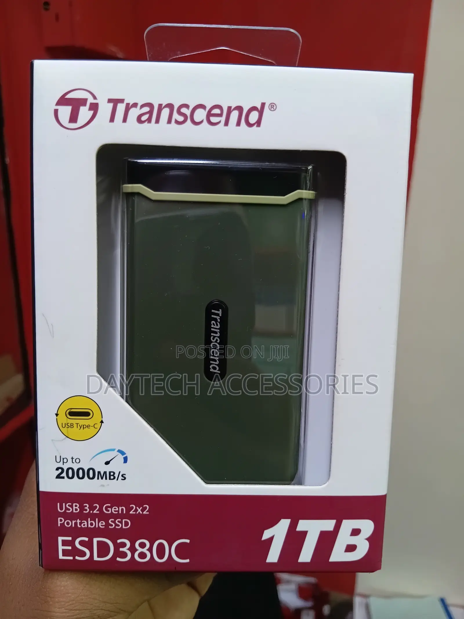 Transcend Esd380c 1tb Usb 3.2 Portable SSD - Black