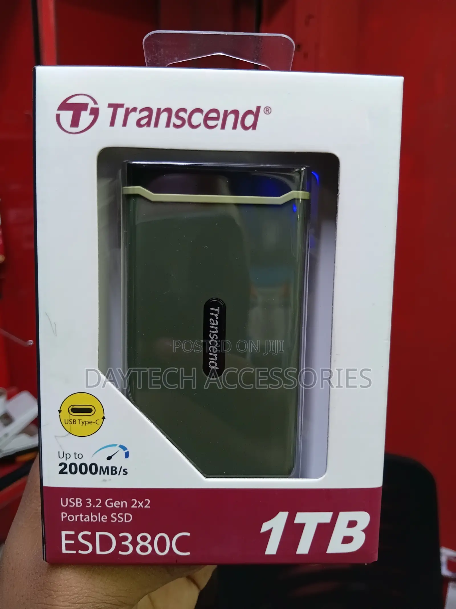 Transcend Esd380c 1tb Usb 3.2 Portable SSD - Black
