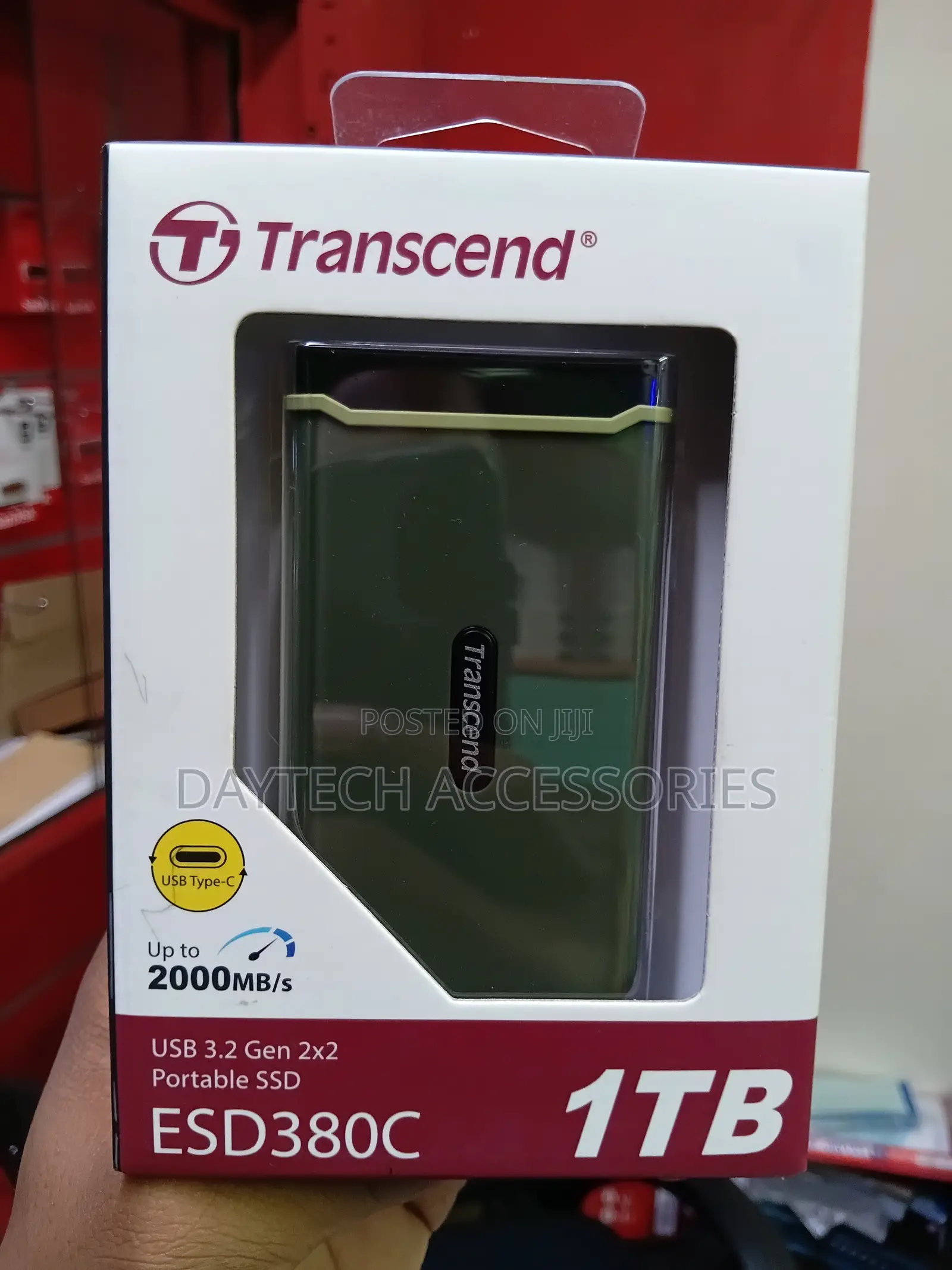Transcend Esd380c 1tb Usb 3.2 Portable SSD - Black