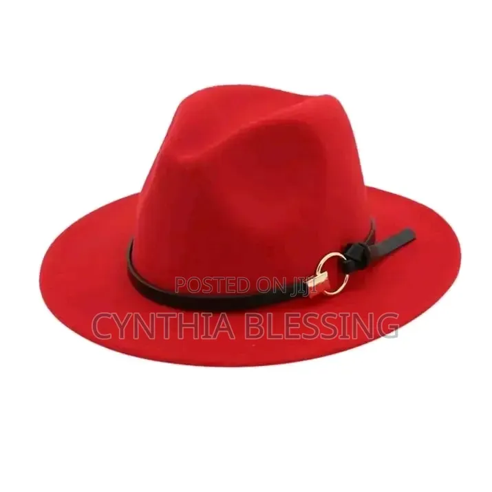 Fedora Hat_ Red