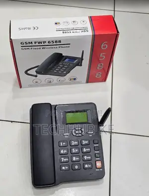 GSM 6588 Fixed Wireless Landline Phone With Sim Card Support