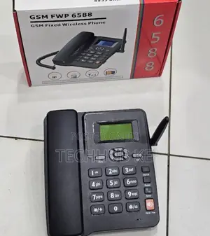 GSM 6588 Fixed Wireless Landline Phone With Sim Card Support