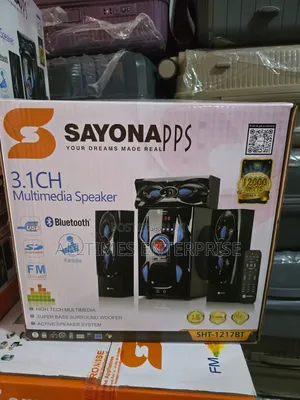 3.1ch Sayona SHT 1217 Bt Home Theater System Bluetooth/Fm/Usb.