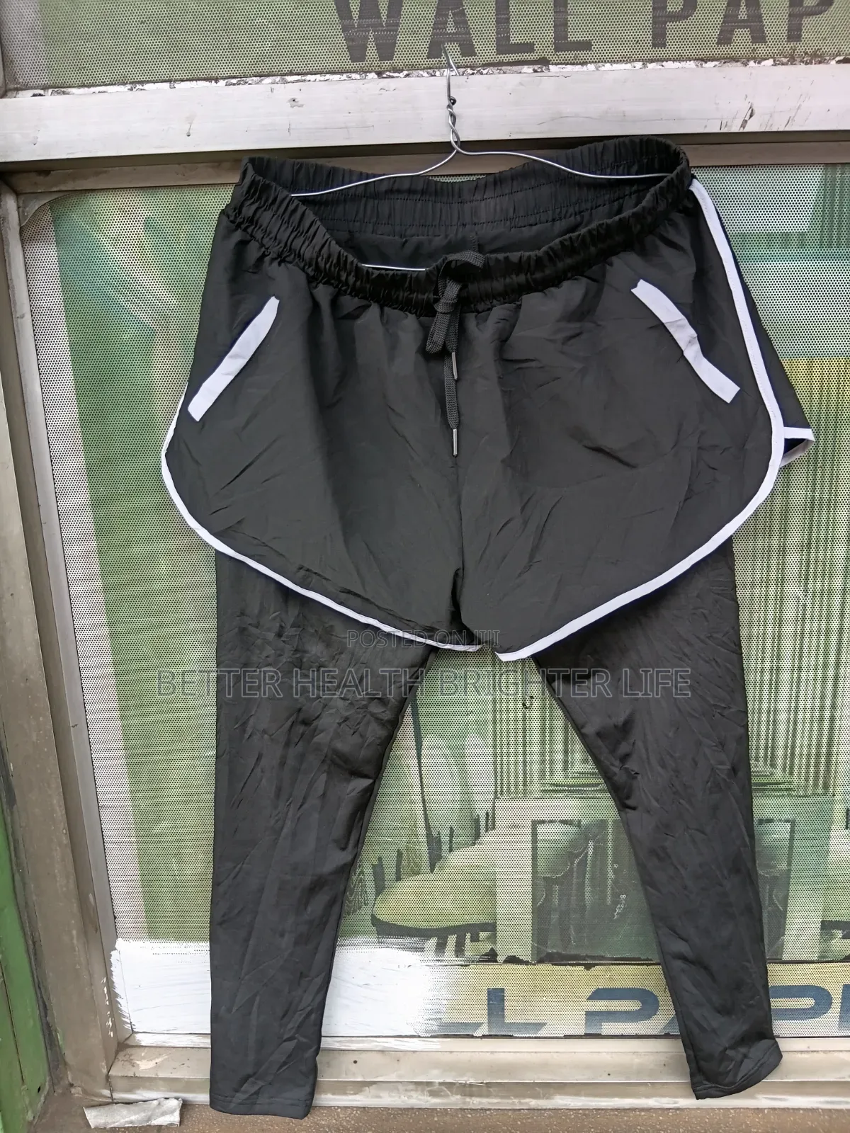 2_in1 Training Shorts With(Built-in Compression Leggings)