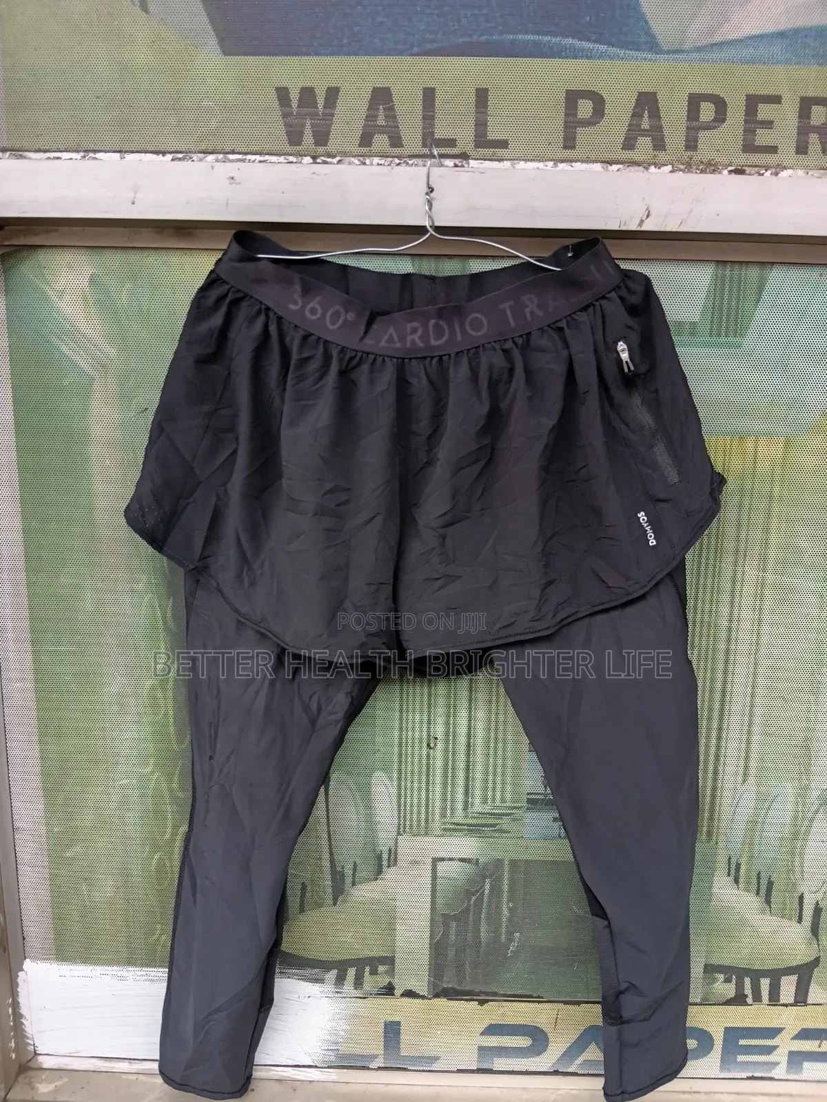 2_in1 Training Shorts With(Built-in Compression Leggings)