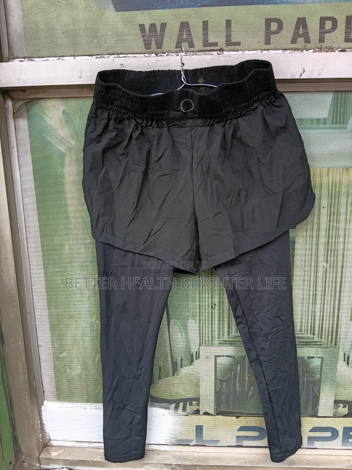 2_in1 Training Shorts With(Built-in Compression Leggings)