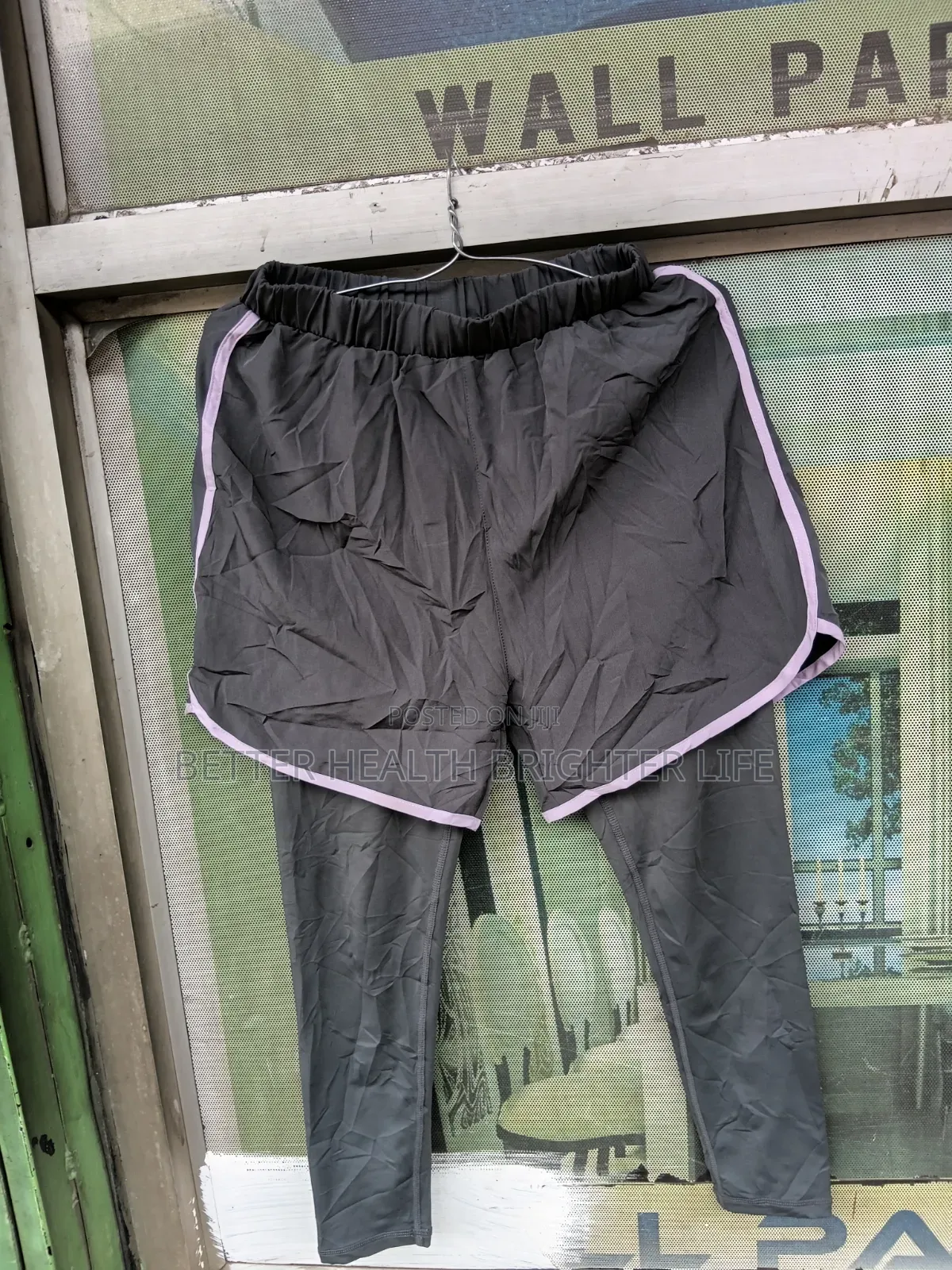 2_in1 Training Shorts With(Built-in Compression Leggings)