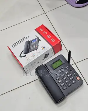 Wireless Landline Phone 6588 With LCD Display Antenna Fixed GSM