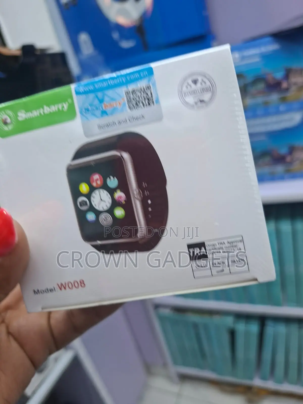 Smartberry W008 Smart Watch With Sim Slot and Pedometer