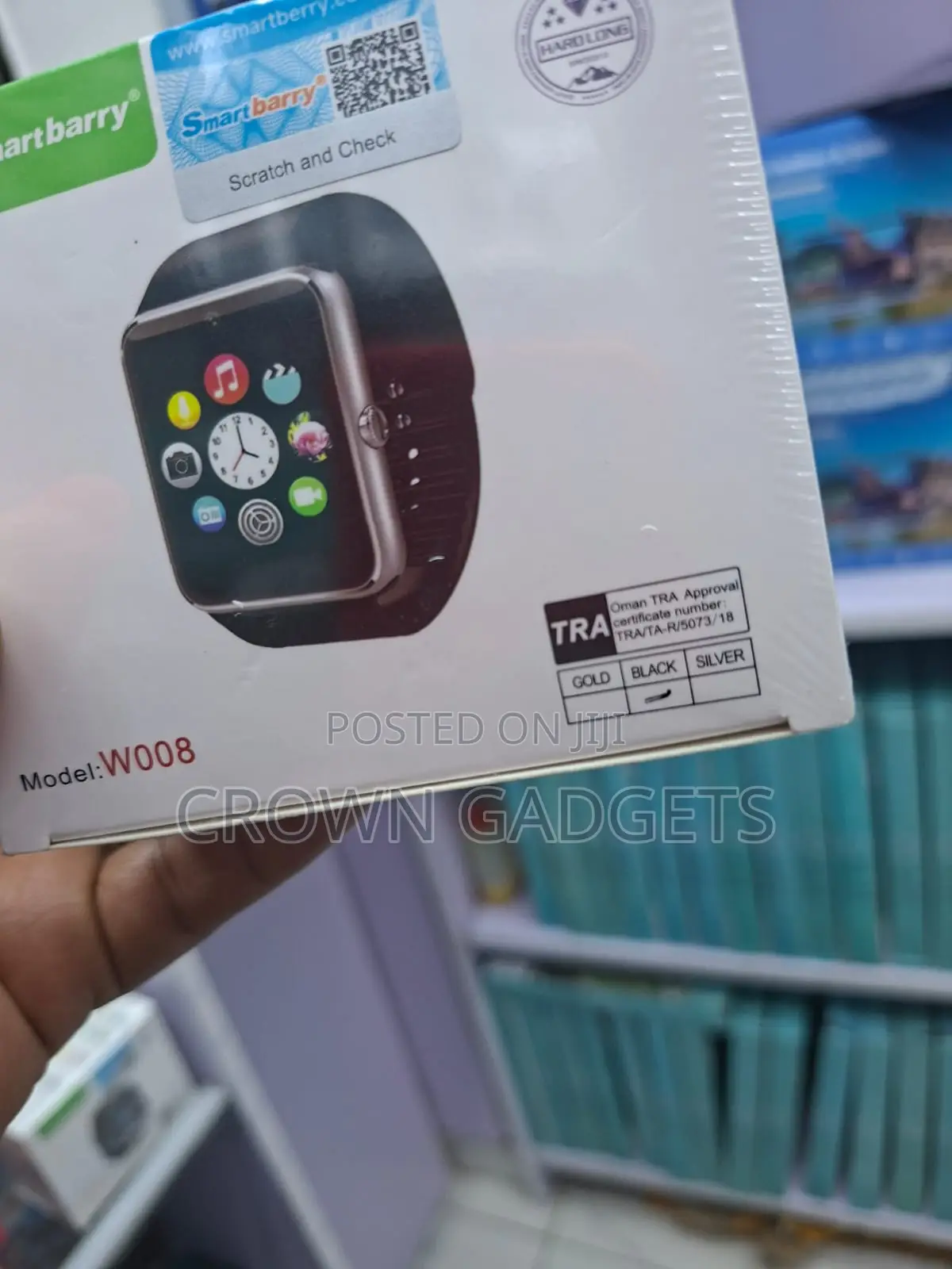 Smartberry W008 Smart Watch With Sim Slot and Pedometer