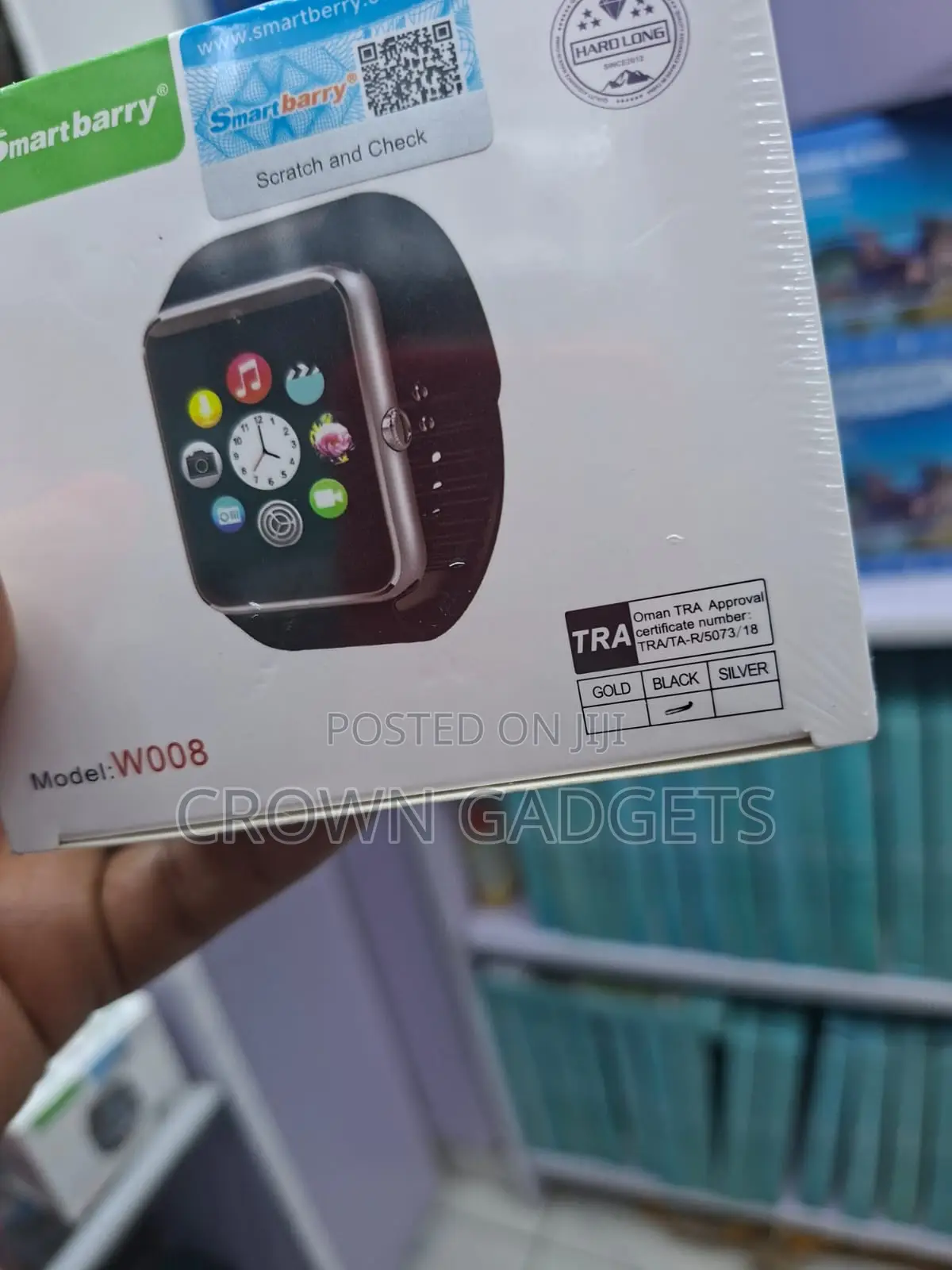 Smartberry W008 Smart Watch With Sim Slot and Pedometer