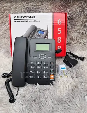 GSM FWP 6588 Landline Phone Dual Band Sim Phone