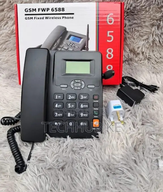 GSM FWP 6588 Landline Phone Dual Band Sim Phone