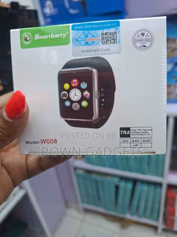 Smartberry W008 Bluetooth Smart Watch With Camera and Sim - thumbnail 3