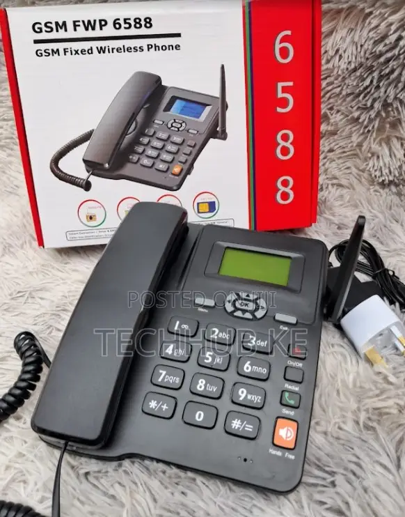 Deskphone GSM Wireless Phone With Rechargeable Battery
